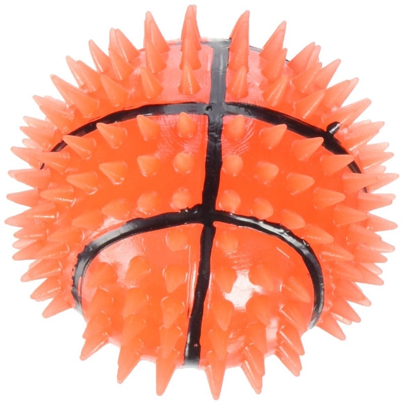 Gnawsome Dog Toys - 3.5â€ Squeak & Light Basketball - Medium - Dental & Gum Wellness - Stimulating Fun - Hidden Squeaker - Durable for Heavy Chewers - 100% BPA-Free - Assorted Colors